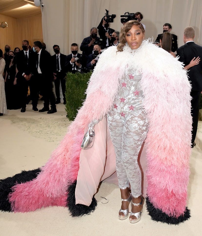 Serena Williams attends The 2021 Met Gala Celebrating In America: A Lexicon Of Fashion at Metropolit...