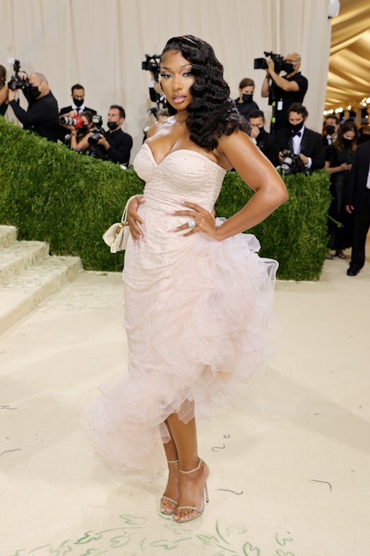 Megan Thee Stallion attends The 2021 Met Gala Celebrating In America: A Lexicon Of Fashion at Metrop...