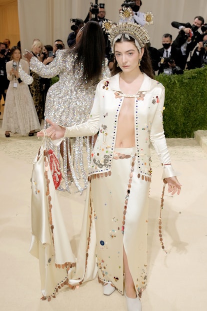 Lorde attends The 2021 Met Gala Celebrating In America: A Lexicon Of Fashion at Metropolitan Museum ...