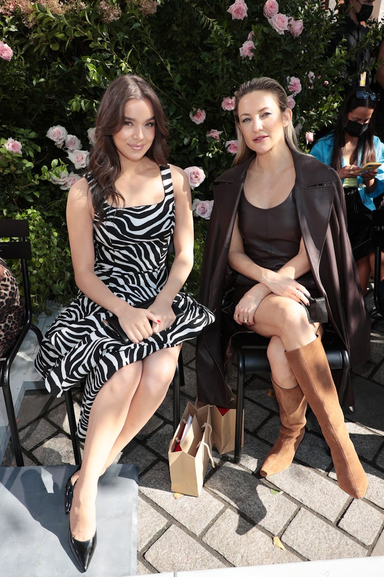 Hailee Steinfeld and Kate Hudson attend the SP22 Michael Kors Collection Runway Show at Tavern On Th...