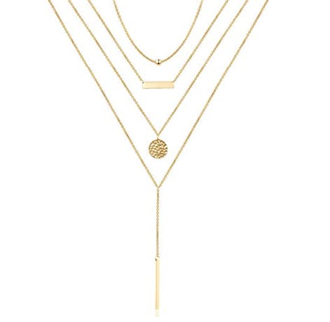 Turandoss Dainty Layered Choker Necklace