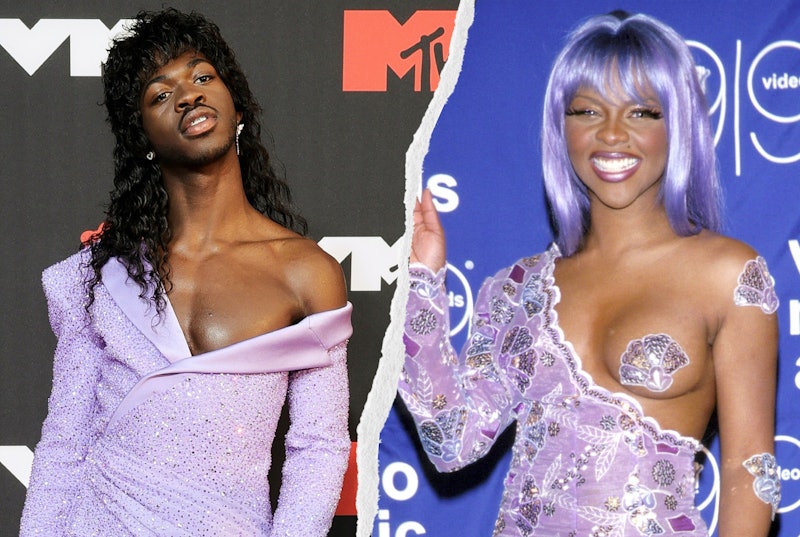 Lil Nas X's VMAs 2021 red carpet look quickly caught the attention of many, including some fans who ...