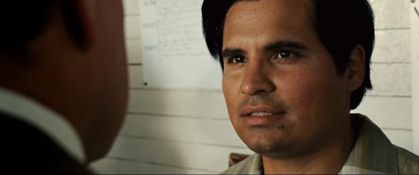 Michael Peña plays Cesar Chavez in the film.