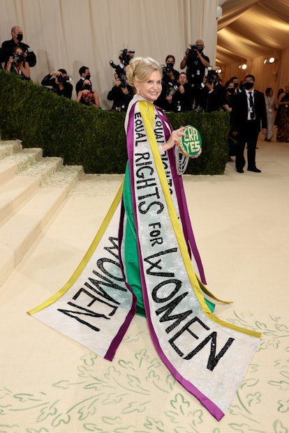 The Honorable Carolyn B. Maloney attends The 2021 Met Gala Celebrating In America: A Lexicon Of Fash...