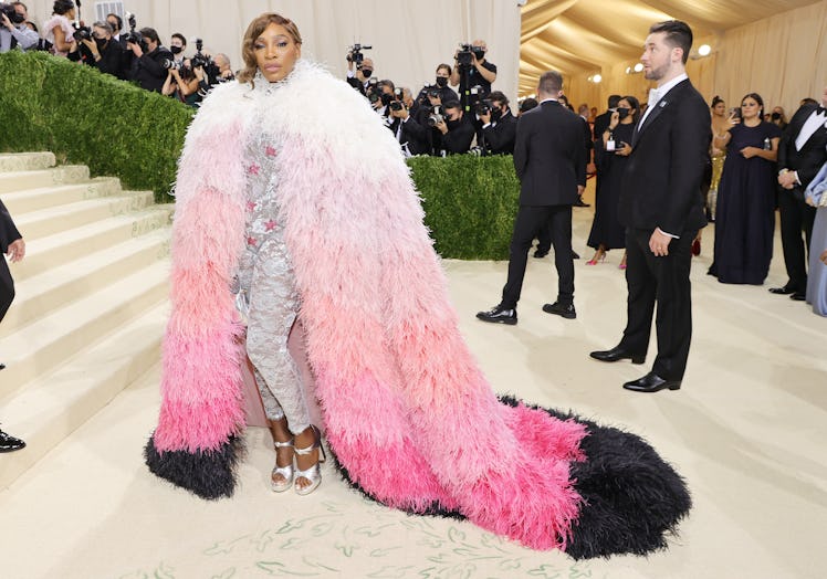 Serena Williams attends The 2021 Met Gala Celebrating In America: A Lexicon Of Fashion at Metropolit...