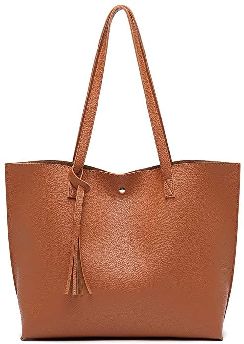 Dreubea Soft Faux Leather Tote