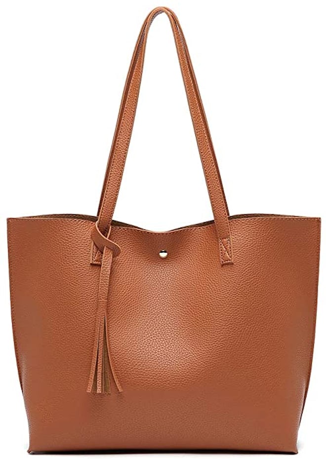 Dreubea Soft Faux Leather Tote