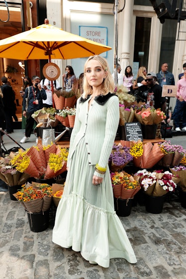 Chloe Fineman attends the Tory Burch Spring/Summer 2022 Collection & Mercer Street Block Party on Se...