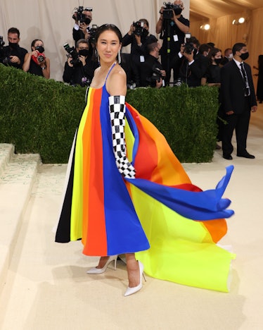  Eva Chen attends The 2021 Met Gala Celebrating In America: A Lexicon Of Fashion at Metropolitan Mus...