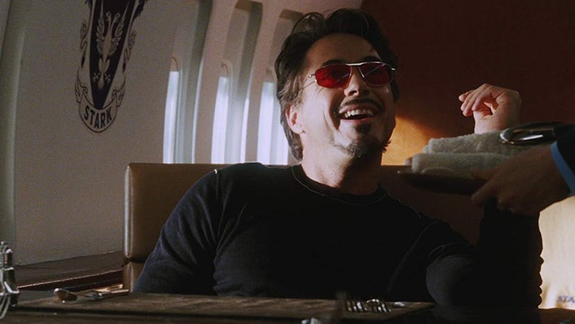 Robert Downey Jr. as Iron Man in a still of 'Iron Man.'