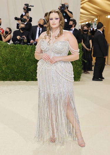 Barbie Ferreira attends The 2021 Met Gala Celebrating In America: A Lexicon Of Fashion at Metropolit...