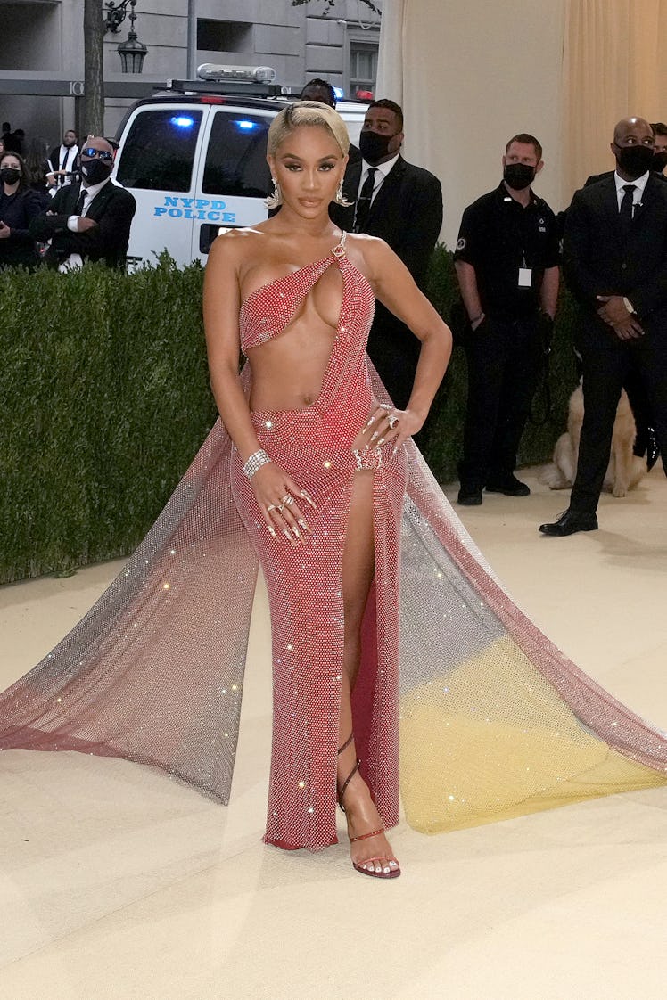  Saweetie attends The 2021 Met Gala Celebrating In America: A Lexicon Of Fashion at Metropolitan Mus...