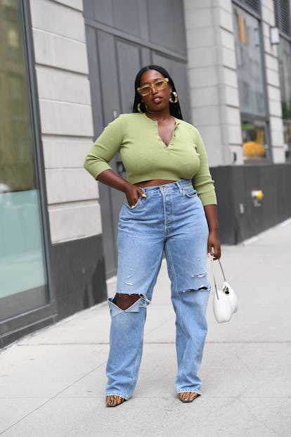 New York Fashion Week Spring 2022 street style.