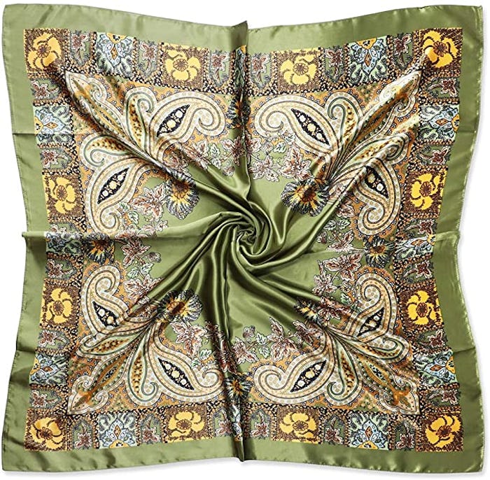 Vabovin Satin Square Silk Scarf