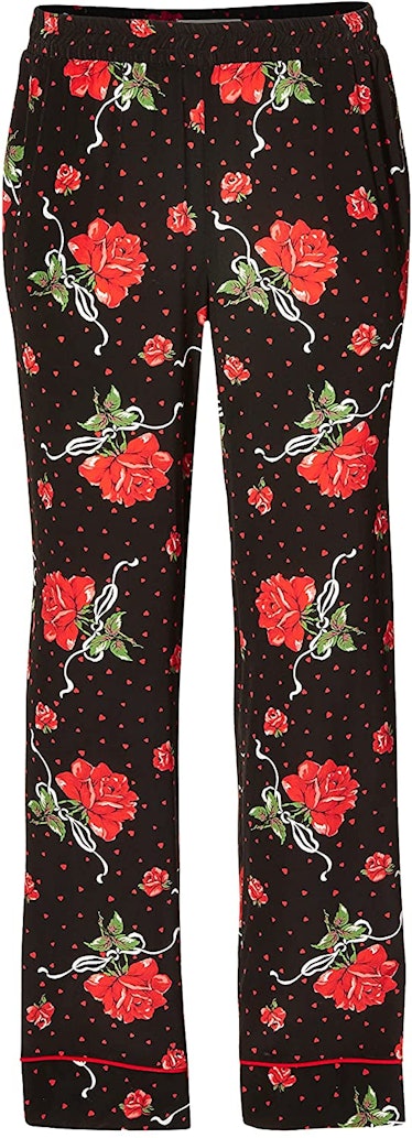 Red Rose Silk Pajama Pant