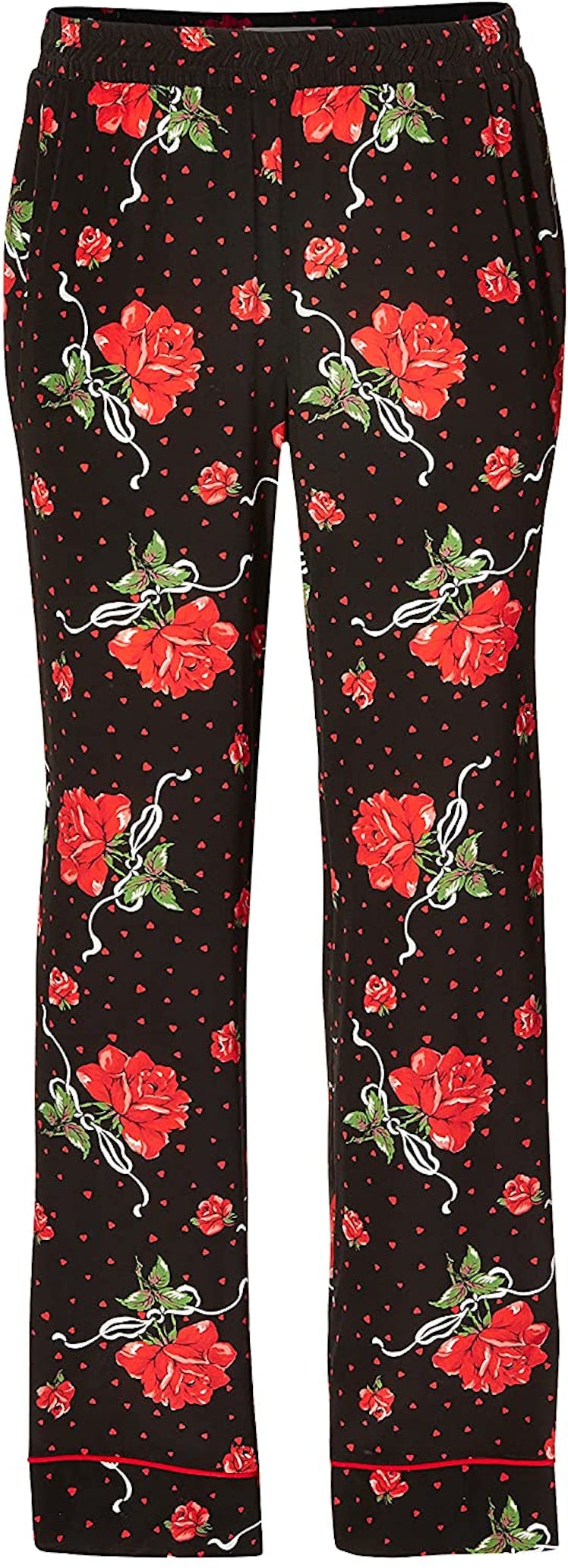 Red Rose Silk Pajama Pant