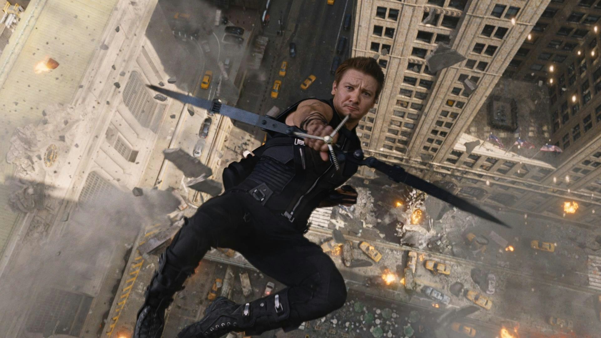 Jeremy Renner in the Hawkeye series trailer