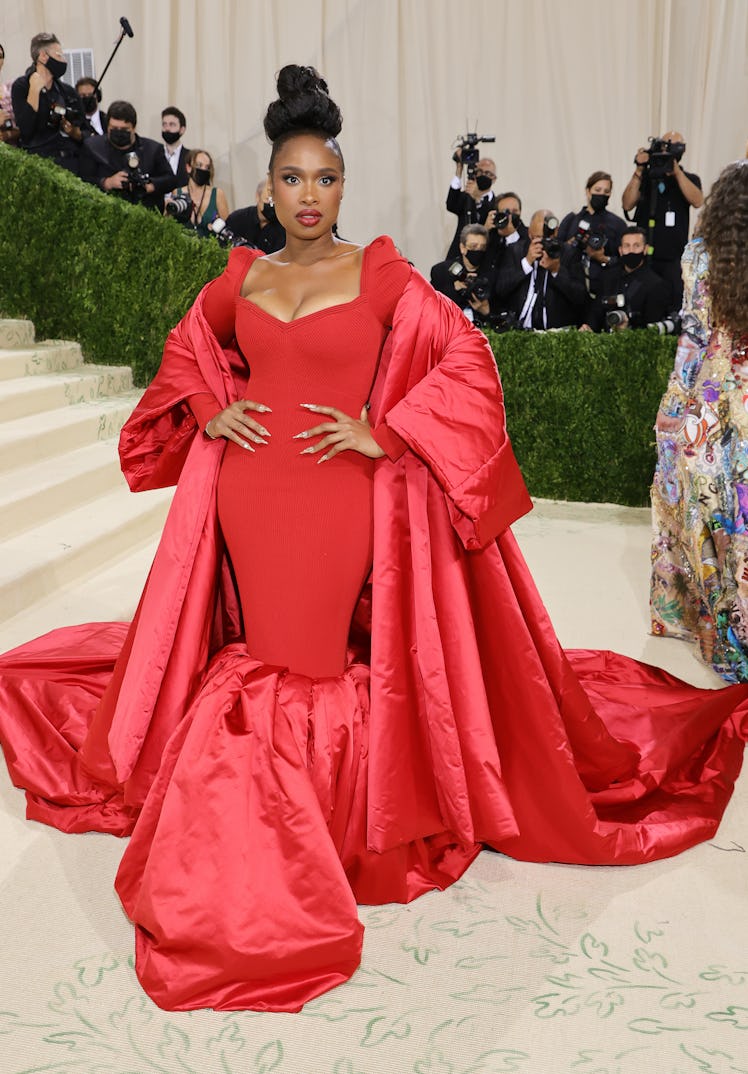 Jennifer Hudson attends The 2021 Met Gala Celebrating In America: A Lexicon Of Fashion at Metropolit...