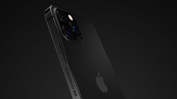 Apple iPhone 13 matte black render 