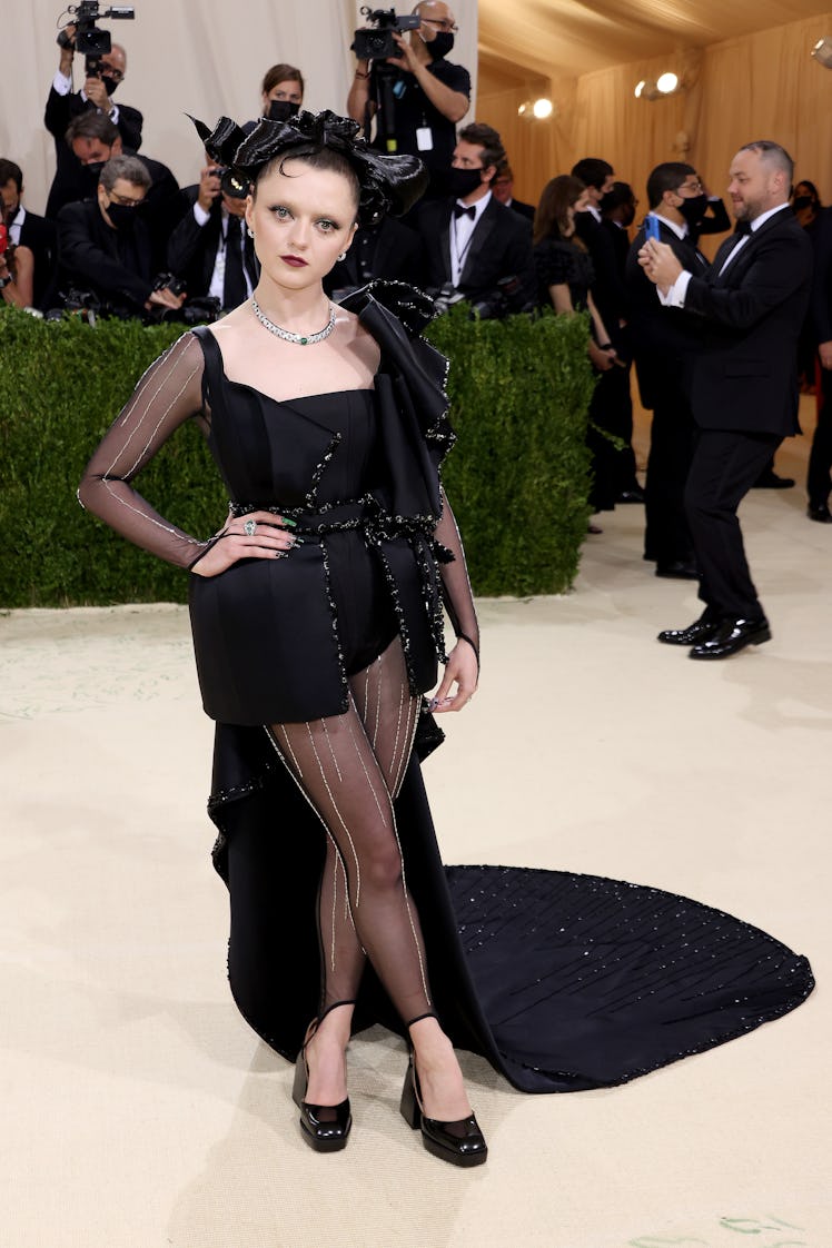 Maisie Williams attends The 2021 Met Gala Celebrating In America: A Lexicon Of Fashion at Metropolit...