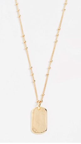 gorjana Griffin Dog Tag Necklace