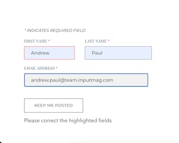 Privateer Space contact form screenshot