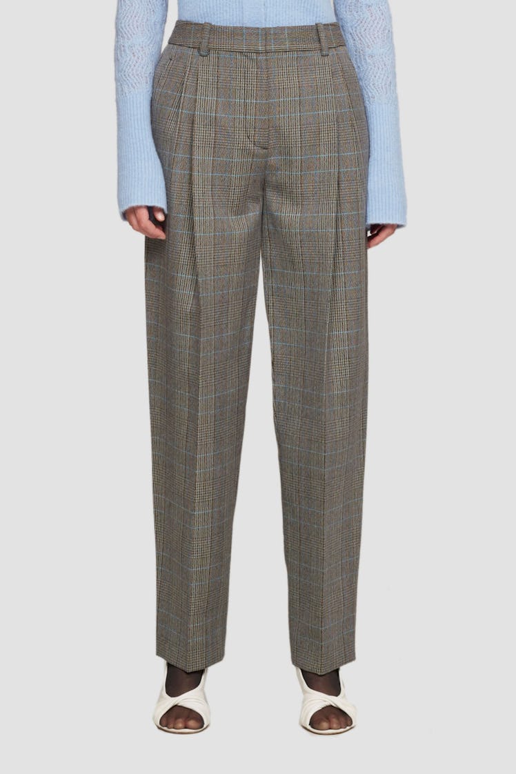 Phillip Lim's check pleated trousers. 