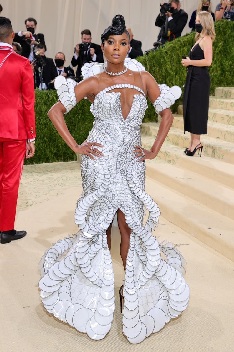 Gabrielle Union attends The 2021 Met Gala Celebrating In America: A Lexicon Of Fashion at Metropolit...