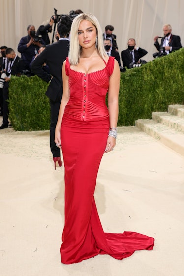  Addison Rae attends The 2021 Met Gala Celebrating In America: A Lexicon Of Fashion at Metropolitan ...