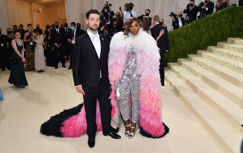 US tennis player Serena Williams and her husband Reddit co-founder Alexis Ohanian arrive for the 202...