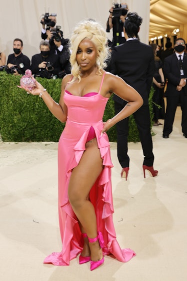 Jackie Aina attends The 2021 Met Gala Celebrating In America: A Lexicon Of Fashion at Metropolitan M...