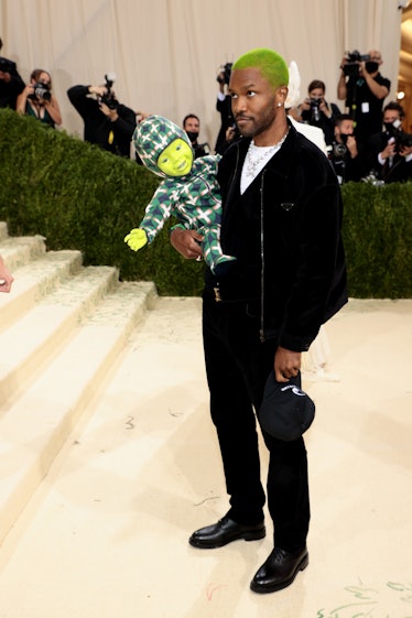 Frank Ocean attends The 2021 Met Gala Celebrating In America: A Lexicon Of Fashion at Metropolitan M...