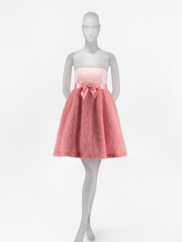 A pink babydoll dress by Isaac Mizrahi
