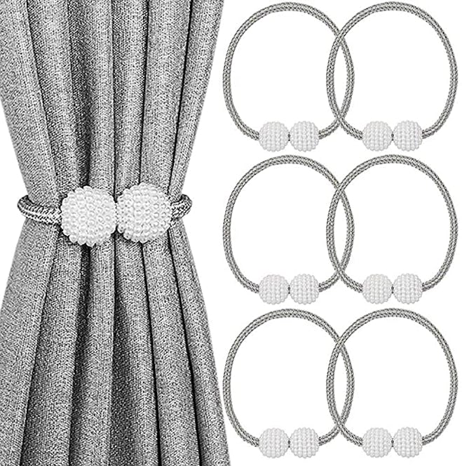Melaluxe Magnetic Curtain Tiebacks (6-Pack)