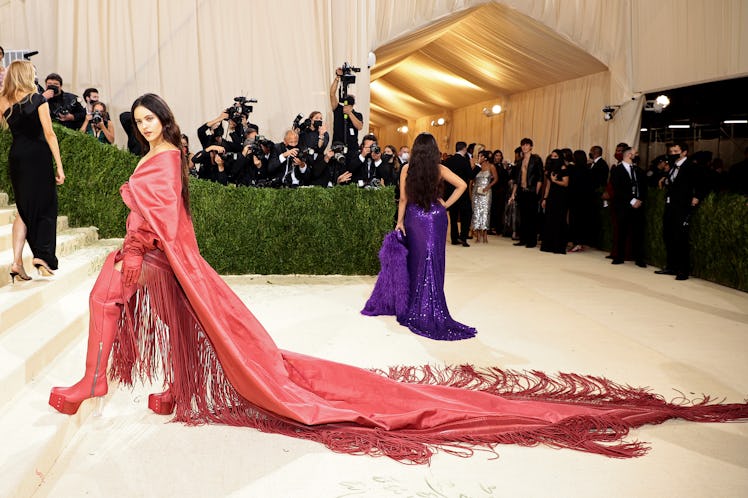  Rosalía attends The 2021 Met Gala Celebrating In America: A Lexicon Of Fashion at Metropolitan Muse...
