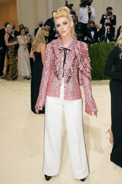 Kristen Stewart attends The 2021 Met Gala Celebrating In America: A Lexicon Of Fashion at Metropolit...