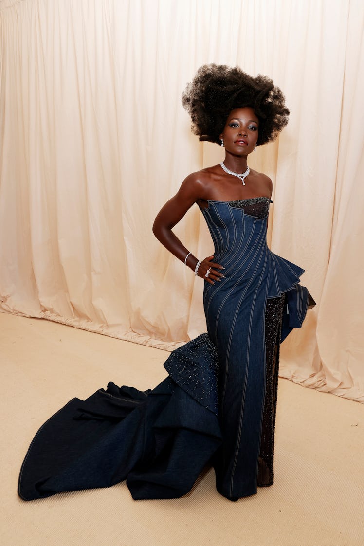 Lupita Nyong'o attends The 2021 Met Gala Celebrating In America: A Lexicon Of Fashion at Metropolita...