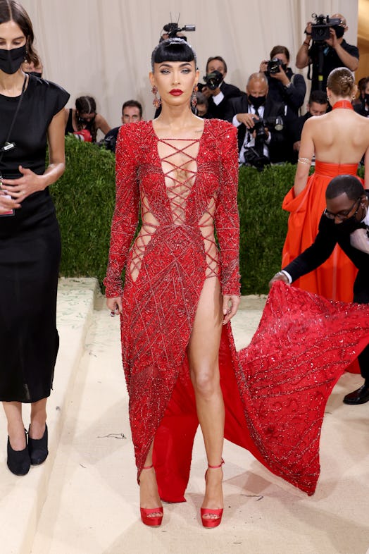 Megan Fox attends The 2021 Met Gala Celebrating In America: A Lexicon Of Fashion at Metropolitan Mus...