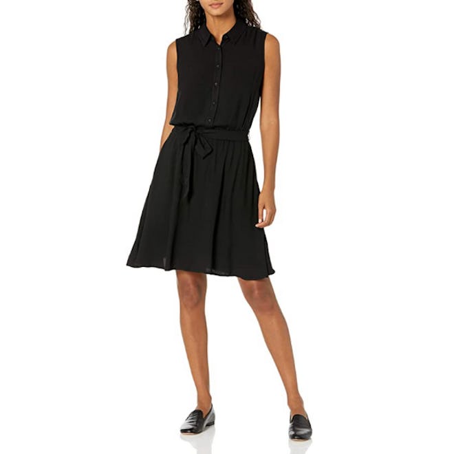 Amazon Essentials Sleeveless Woven Shirt Dress