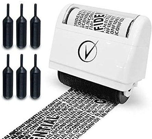 Identity Protection Roller Stamps Wide Kit