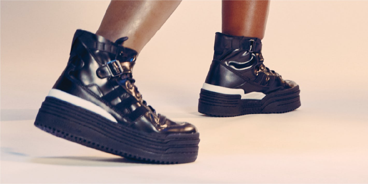 Adidas’ Afropunk Forum is an ultra chunky, patent leather platform sneaker