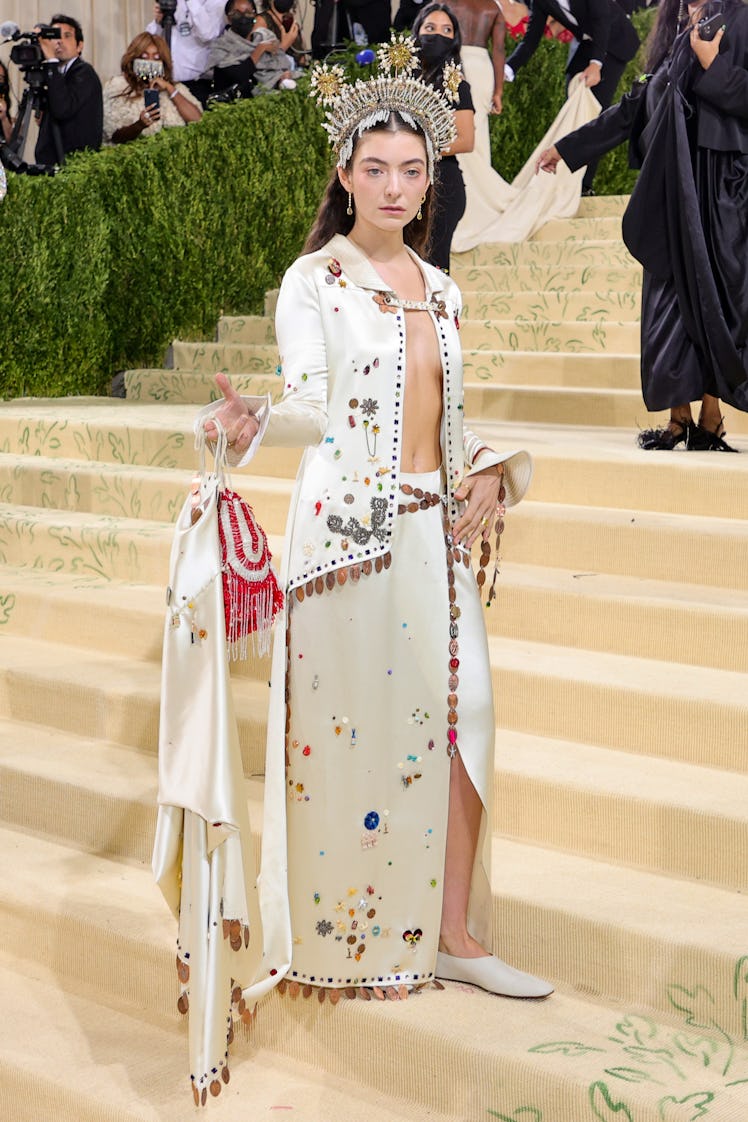  Lorde attends The 2021 Met Gala Celebrating In America: A Lexicon Of Fashion at Metropolitan Museum...