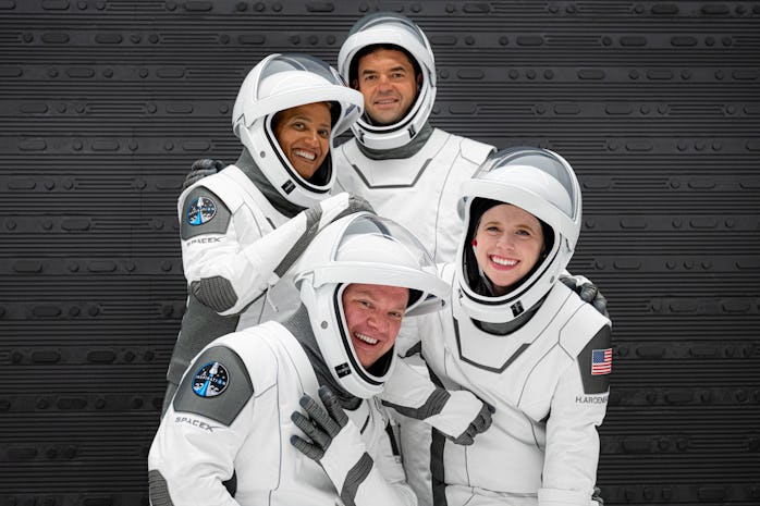 SpaceX Inspiration4 crew photo