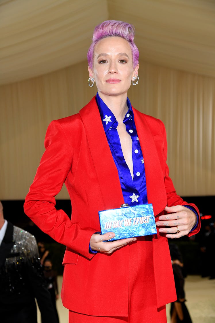 Megan Rapinoe attends The 2021 Met Gala Celebrating In America: A Lexicon Of Fashion at Metropolitan...