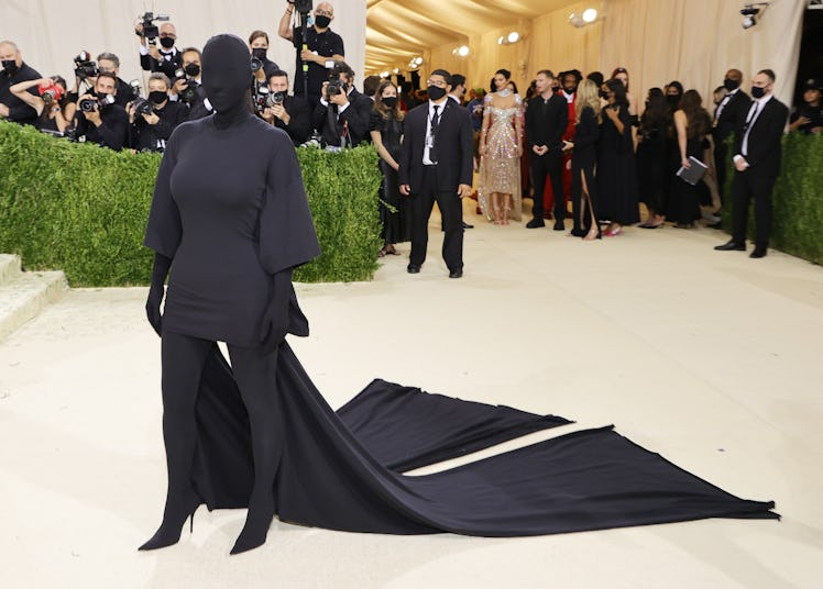 Kim Kardashian attends The 2021 Met Gala Celebrating In America: A Lexicon Of Fashion at Metropolita...