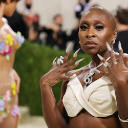 Cynthia Erivo, Pete Davidson, and other stars who wore must-see nail art looks at 2021's Met Gala.