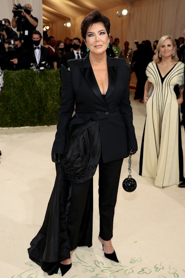 Kris Jenner attends The 2021 Met Gala Celebrating In America: A Lexicon Of Fashion at Metropolitan M...