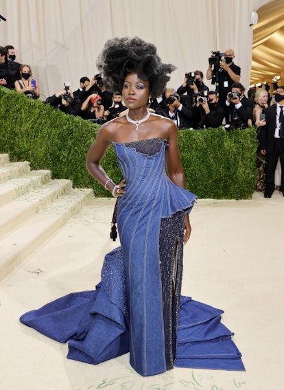 Lupita Nyong’o attends The 2021 Met Gala Celebrating In America: A Lexicon Of Fashion at Metropolita...