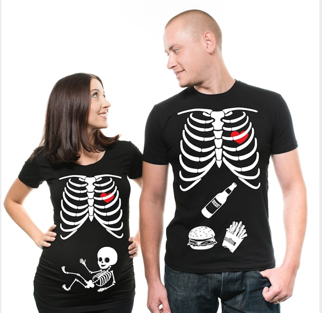 Halloween Maternity Couple Shirts