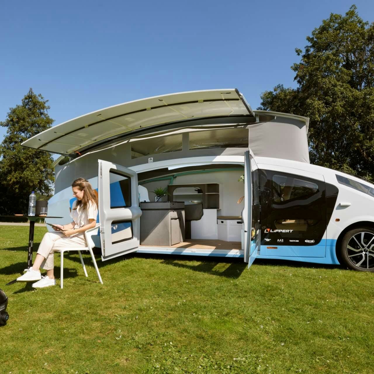 This solar powered electric RV is a wholly off grid house on wheels